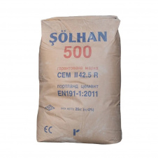 Цемент М-500 SOLHAN (Солхан) СЕМ II 42,5 R Турция 25 кг