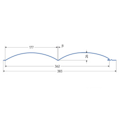 Металевий сайдинг Блок-Хаус Arvedi 0,45 мм Кременець