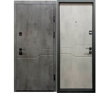 Вхідні двері металеві 3х контурні П-3К-367 оксид темний/світлий 860х960х2050 мм