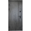 Входные двери металлические Меджик Стелс МДФ бетон темный/белая шагрень 860х960х2050 мм Хмельницкий