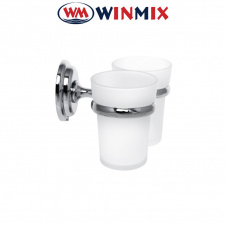 Держатель для щеток с 2 стаканами настенный Winmix LR1508 (LL1410)