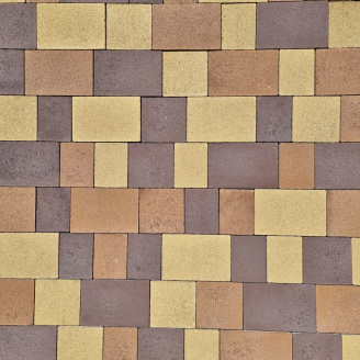 Тротуарна плитка Плац 60 мм Жовтий 6 см