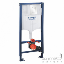Инсталляция для подвесного унитаза Grohe Rapid SL Skate Cosmopolitan 38772SH0 панель белая