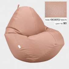 Безкаркасне крісло мішок груша Овал Coolki XXXL 100x140 Бежевий (Оксфорд 600D PU)