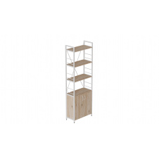Етажерка 4/60 Ferrum-decor Серії Конект із тумбою 179x60x28 Білий ДСП Дуб Сан-Маріно (FD1071)