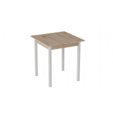 Стіл кухонний Ferrum-decor Агата 75x90x90 Білий ДСП Дуб Сан-Маріно 16мм (AGA0023)