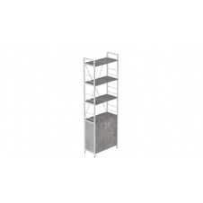 Етажерка 4/60 Ferrum-decor Серії Конект із тумбою 179x60x28 Білий ДСП Бетон (FD1076)