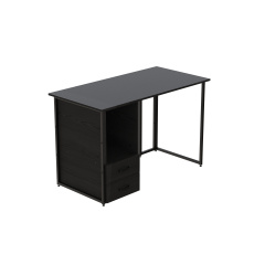 Комп'ютерний стіл Ferrum-decor Отто 76x120x70 чорний ДСП Сосна Кембра 32мм Вишневе