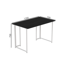 Комп'ютерний стіл Ferrum-decor Ханна 75x120x70 білий ДСП Сосна Кембра 32мм Буча