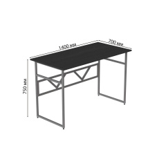 Комп'ютерний стіл Ferrum-decor Раян 75x140x70 сірий ДСП Сосна Кембра 16мм Кропивницький