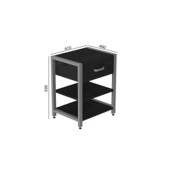 Тумба Ferrum-decor Вів'єн 1/2 50x41x40 см Сосна Кембра (XK00090) Херсон