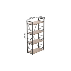 Етажерка Ferrum-decor Конект 120x60x28 см Дуб Сан-Маріно (XK00200) Луцьк