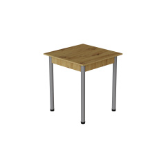 Стіл кухонний Ferrum-decor Агата 75x70x70 Сірий ДСП Дуб Артізан 16мм (AGA0062) Сумы