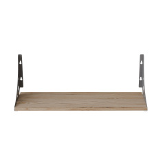 Полиця настінна Ferrum-decor Ханді 2 240x500x240 метал Сірий ДСП Дуб Сан-Маріно 16 мм (XND0016) Братське