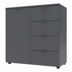 Комод Doros Рон 1 1 фасад 4 шухляди Білий 80х38х81 (41516006) Калуш