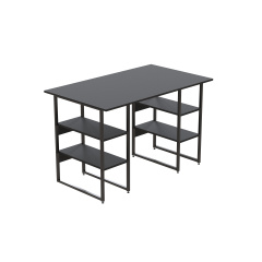 Комп'ютерний стіл Ferrum-decor Курт 75x140x70 чорний ДСП Сосна Кембра 16мм Павлоград