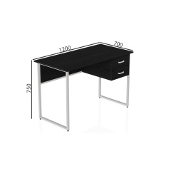 Комп'ютерний стіл Ferrum-decor Дакота 75x120x70 білий ДСП Сосна Кембра 16мм Луцьк