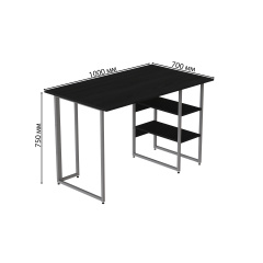 Комп'ютерний стіл Ferrum-decor Кевін 75x100x70 сірий ДСП Сосна Кембра 32мм Запоріжжя