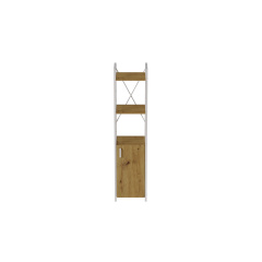 Етажерка 3/34 Ferrum-decor Серії Конект з тумбою 144x34x28 Білий ДСП Дуб Артізан (FD1012) Киев