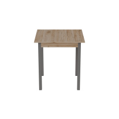 Стіл кухонний Ferrum-decor Дієго 75x70x70 Сірий ДСП Дуб Сан-Маріно 16мм (DIE0051) Ирпень