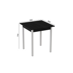 Стіл кухонний Ferrum-decor Агата 75x90x90 Білий ДСП Сосна Кембра 16мм (AGA0024) Запорожье