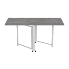 Стол-книжка трансформер Орион 2 Ferrum-decor 750x1520x730 Белый металл ДСП Бетон 16 мм (ORI214) Тернополь