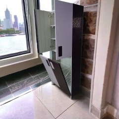 Пенал пластиковый напольный TOKIO c HPL 5052 цветы & 3249 velur 70 см Ивано-Франковск