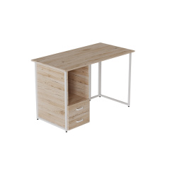 Комп'ютерний стіл Ferrum-decor Отто 75x140x70 білий ДСП Дуб Сан-Маріно 32мм Полтава