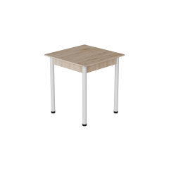 Стіл кухонний Ferrum-decor Агата 75x80x80 Білий ДСП Дуб Сан-Маріно 16мм (AGA0037) Куйбишеве