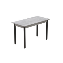Стіл кухонний Ferrum-decor Маріо 75x120x60 Чорний ДСП Бетон 16мм (MAR0007) Ужгород