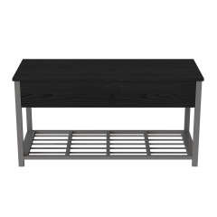 Банкетка з ящиком Ferrum-decor Дрейк 1 550x1000x400 метал Сірий ДСП Сосна Кембра 16 мм (DRE0017) Вінниця