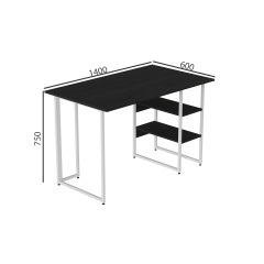 Комп'ютерний стіл Ferrum-decor Кевін 75x140x60 білий ДСП Сосна Кембра 16мм Львів