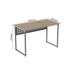 Комп'ютерний стіл Ferrum-decor Майк 75x120x70 сірий ДСП Дуб Сан-Маріно 16мм Херсон