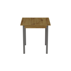 Стіл кухонний Ferrum-decor Дієго 75x70x70 Сірий ДСП Дуб Артізан 16мм (DIE0055) Кропивницкий