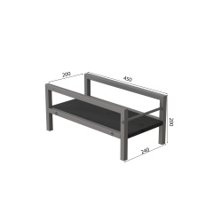 Підставка для системного блоку Ferrum-decor Нікі 21x24x45 Сірий ДСП Сосна Кембра 16мм (NIK0017) Володарськ-Волинський