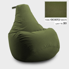 Безкаркасне крісло мішок груша Coolki L 65x85 Хакі (Оксфорд 600D PU) Южноукраїнськ