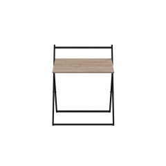 Стол трансформер Компакт 1 Ferrum-decor 750x790x720 Черный металл ДСП Дуб Сан-Марино 16 мм (KOM102) Черкассы