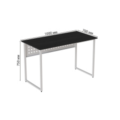 Комп'ютерний стіл Ferrum-decor Майк 75x100x70 білий ДСП Сосна Кембра 32мм Буча