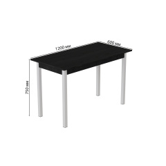 Стіл кухонний Ferrum-decor Маріо 75x120x60 Білий ДСП Сосна Кембра 16мм (MAR0024) Ромны