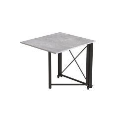 Стол-книжка трансформер Орион 1 Ferrum-decor 750x810x730 Черный металл ДСП Бетон 16 мм (ORI107) Киев
