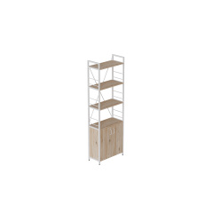 Етажерка 4/60 Ferrum-decor Серії Конект із тумбою 179x60x28 Білий ДСП Дуб Сан-Маріно (FD1071) Київ