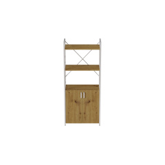 Етажерка 3/60 Ferrum-decor Серії Конект із тумбою 144x60x28 Сірий ДСП Дуб Артізан (FD1040) Київ
