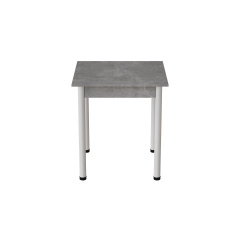 Стіл кухонний Ferrum-decor Агата 75x80x80 Білий ДСП Бетон 16мм (AGA0042) Кременець