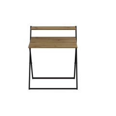Стол трансформер Компакт 2 Ferrum-decor 750x790x720 Черный металл ДСП Дуб Артизан 16 мм (KOM206) Гайсин