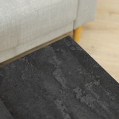 Журнальний стіл Adore Décor Квадро M Квадратний 60х60х47 см Білий/вугільний камінь Покровск