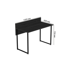 Комп'ютерний стіл Ferrum-decor Скай 75x100x60 чорний ДСП Сосна Кембра 16мм Чугуев
