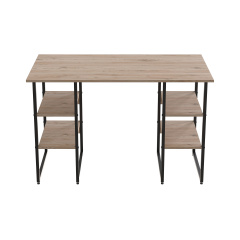 Комп'ютерний стіл Ferrum-decor Курт 75x140x70 чорний ДСП Дуб Сан-Маріно 32мм Павлоград