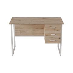 Комп'ютерний стіл Ferrum-decor Гаррі 75x140x60 білий ДСП Дуб Сан-Маріно 32мм Ковель