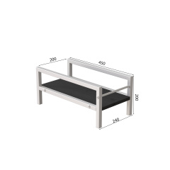 Підставка для системного блоку Ferrum-decor Нікі 21x24x45 Білий ДСП Сосна Кембра 16мм (NIK0010) Харьков