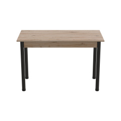Стіл кухонний Ferrum-decor Беніта 75x120x60 Чорний ДСП Дуб Сан-Маріно 16мм (BEN0002) Володарск-Волынский
